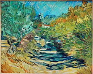 La strada per Saint-Remy (olio su tela)