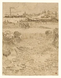 Vista dai campi di grano