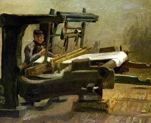 Tessitore al Telaio, Rivolto a Destra, 1884