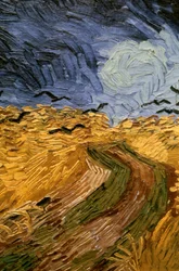 Campo di grano con corvi, (dettaglio) 1890