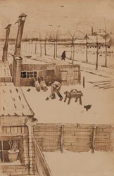 Vista dalla finestra dello studio di Vincent in inverno I