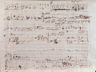 Pagina di spartito per Il pirata, opera di Vincenzo Bellini