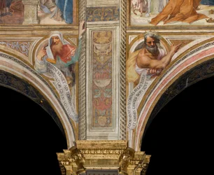 Navata centrale, Plume Quarta e Quinta Campata Nord, Vincenzo Campi 1573, Busti con Profeti