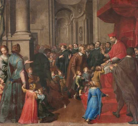 Milano, Chiesa di San Francesco da Paola, Fratelli Campi, San Carlo istituisce la scuola di dottrina cristiana
