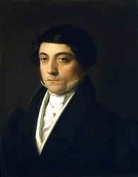 Ritratto di Gioacchino Rossini (1792-1868) giovane - di Vincenzo Camuccini (1771-1844), circa 1830. Olio su tela. Dim. 46,5 x 37 cm. Museo Teatrale alla Scala, Milano
