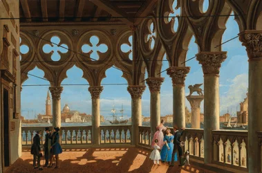 Veduta del Bacino di San Marco dalla Loggia di Palazzo Ducale, Venezia