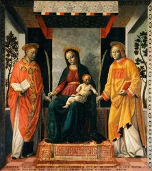 Madonna e Bambino tra San Faustino e San Giovita