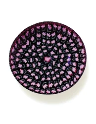 Piatto "murrine" con tulipano