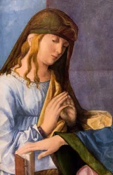 Vergine con Bambino e un Santo