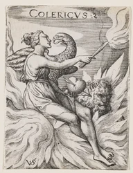 Temperamento collerico, c.1530-62 (incisione)