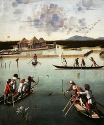 Caccia nella laguna, c.1490-5