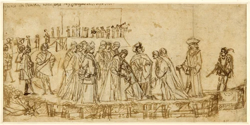 Il principe inglese Conan che saluta suo padre