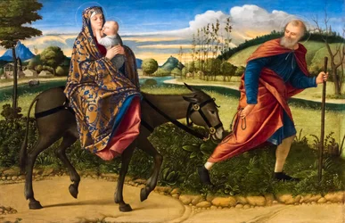 La fuga in Egitto, 1516-1518 circa (olio su tavola)