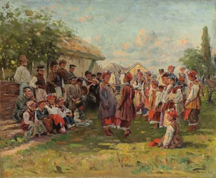 Festival in un villaggio ucraino, c. 1882-1917