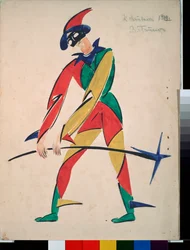 Arlecchino, Disegno per un Costume