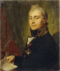 Ritratto di Alexander Fedoseyevich Bestuzhev 1761-1810, 1806