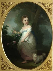 Ritratto di Yelena Naryshkina da bambina, primi anni 1790