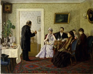 I giovani sposi in visita dal suocero