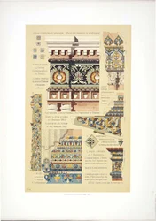 Antiche piastrelle ornamentali russe