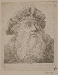 Mezzobusto di un uomo con barba