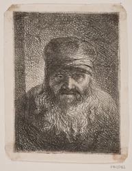 Vecchio barbuto. Ritratto frontale
