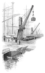 Caricamento del carbone a Newcastle, Nuovo Galles del Sud, Australia