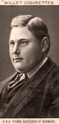 S.A.R. Principe Gustavo di Danimarca, 1908