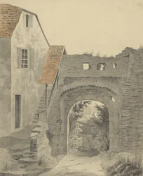 Ingresso al Castello Epstein, 1852