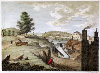 Greenfield Brass Mill vicino a Holywell, Flintshire, Galles