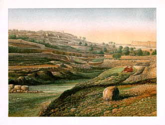 La Valle e la Piscina Inferiore di Gihon, Gerusalemme, c. 1870