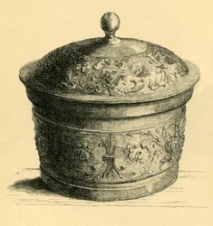 Scatola di metallo con coperchio