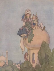 Lei sedeva tutto il giorno sul tetto del suo palazzo, aspettandolo, c1930