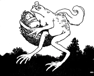 Questa è proprio la moglie per mio figlio, disse il rospo, c1930