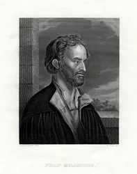 Philipp Melanchthon teologo e scrittore tedesco della Riforma Protestante, XIX secolo