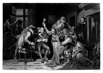 Carlo I nella sala delle guardie