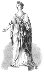 Statua di marmo di Sua Maestà nella Royal Exchange