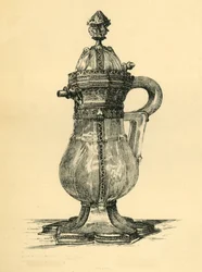 Ampolla di cristallo, 14° secolo, 1881