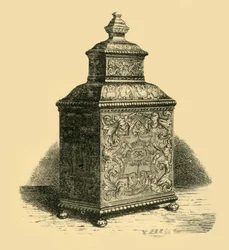Scatola da tè in argento, 1716, 1881