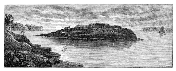 Isola Bare, Botany Bay, Nuovo Galles del Sud, Australia, 1886