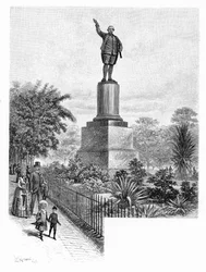 Monumento di Cook, Hyde Park, Sydney, Australia, 1886