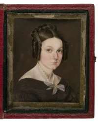 Ritratto in miniatura di Sally Ann Gage, c.1837