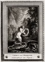 Cadmo e Ermione, trasformati in serpenti, 1776