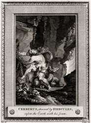 Cerbero, incatenato da Ercole, infetta la Terra con la sua schiuma, 1774