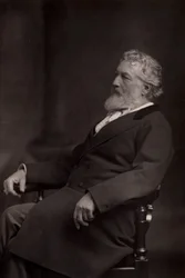 Frederick o Frederic, Lord Leighton (1830-1896) pittore e scultore inglese nato a Scarborough, Yorkshire. Presidente della Royal Academy 1878-1896 (woodburytype)