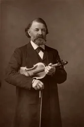 Joseph Joachim (1831-1907) violinista ungherese, compositore e direttore del Conservatorio di Berlino