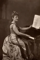 Madame Nordica (Lilian Norton) (1857-1914) soprano americana (woodburytype)