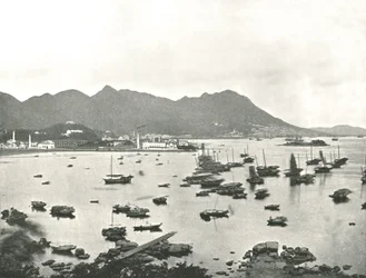 East Point con Victoria Hills, Hong Kong, 1895
