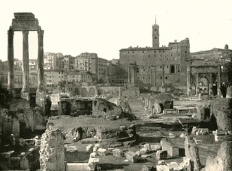 Veduta generale del Foro, Roma, Italia, 1895