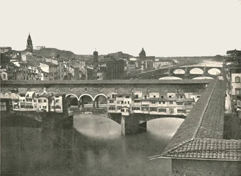 Il Ponte Vecchio, Firenze, Italia, 1895