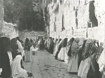 Il Muro del Pianto, Gerusalemme, Palestina, 1895